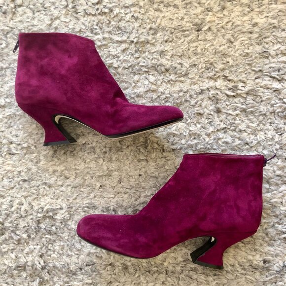 Khaite purple suede boots size 40 EUC - Picture 1 of 4